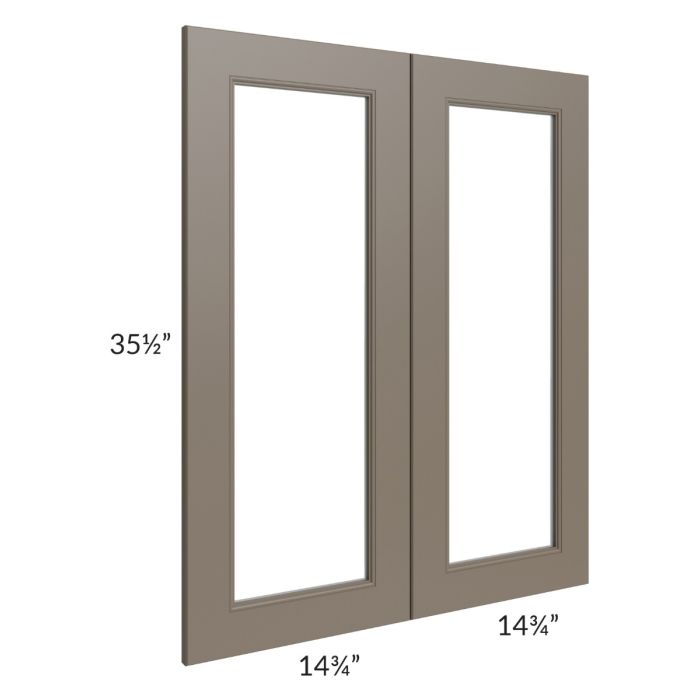 Tuscan Stone 30x36 Clear Glass Door (Cabinet Sold Separately)