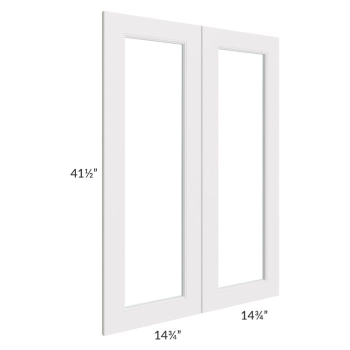 Tuscan Cloud 30x42 Clear Glass Door (Cabinet Sold Separately)