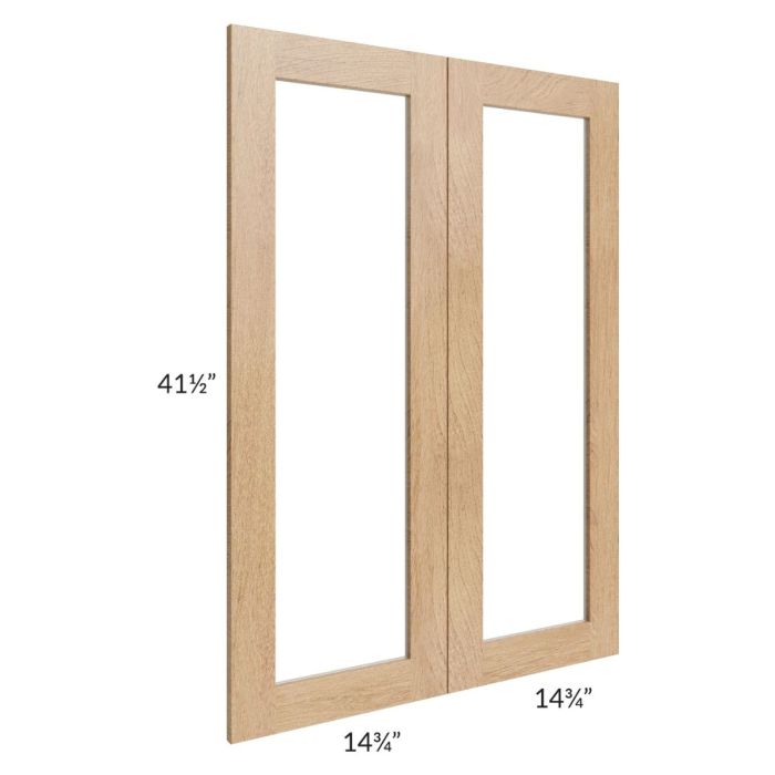 Midtown Timber Shaker 30x42 Clear Glass Door (Cabinet Sold Separately)