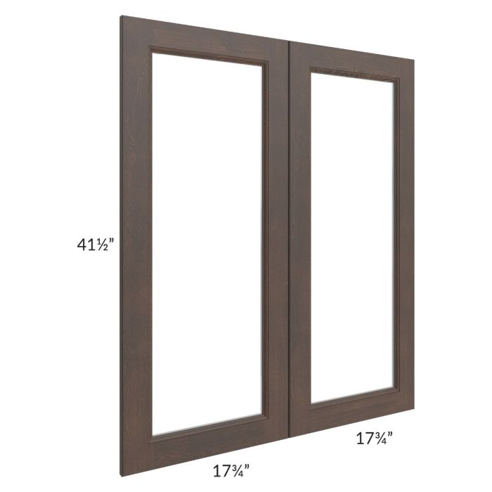 Tuscan Kona Brown 36x42 Clear Glass Door (Cabinet Sold Separately)