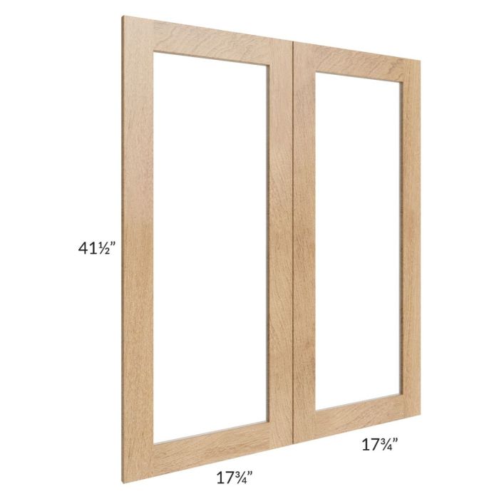 Midtown Timber Shaker 36x42 Clear Glass Door (Cabinet Sold Separately)