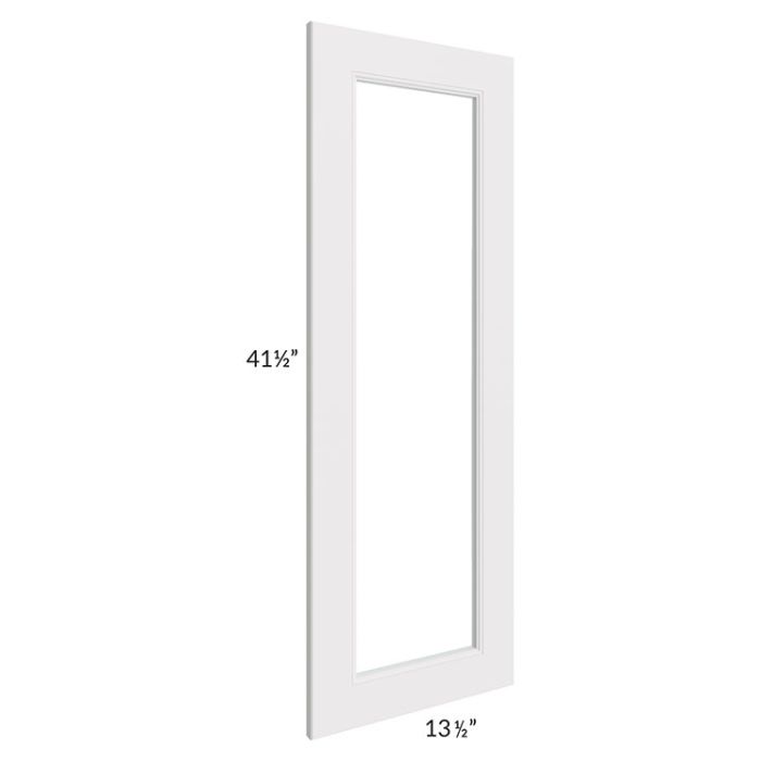 Tuscan Cloud Clear Glass Door for a 24x42 Diagonal Corner Wall Cabinet (Cabinet Sold Separately)