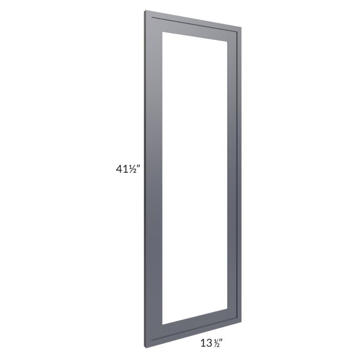 Vienna Indigo Clear Glass Door for a 24x42 Diagonal Corner Wall Cabinet (Cabinet Sold Separately)