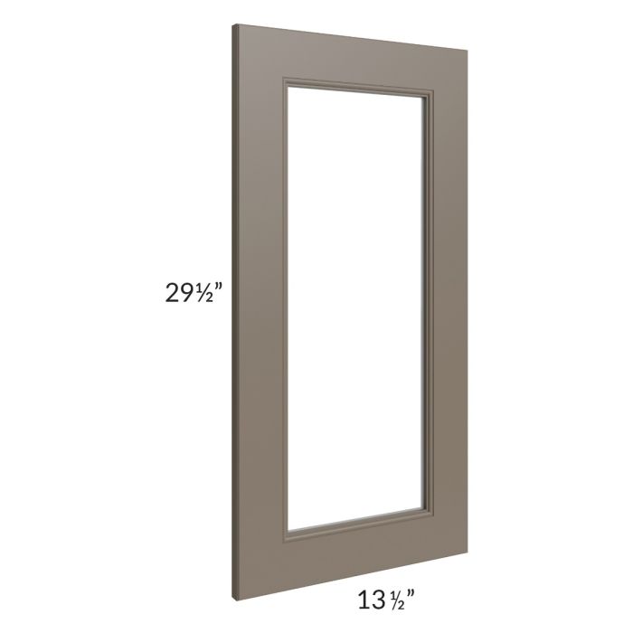 Tuscan Stone Clear Glass Door for a 27x30 Diagonal Corner Wall Cabinet (Cabinet Sold Separately)