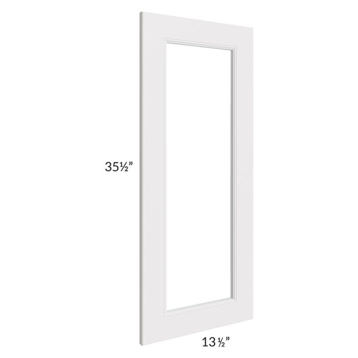 Tuscan Cloud Clear Glass Door for a 27x36 Diagonal Corner Wall Cabinet (Cabinet Sold Separately)