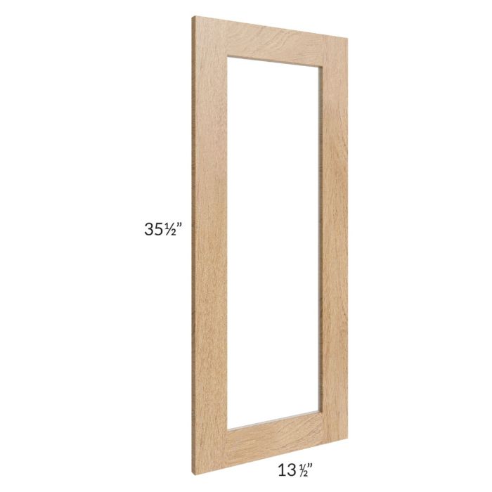 Midtown Timber Shaker Clear Glass Door for a 27x36 Diagonal Corner Wall Cabinet (Cabinet Sold Separately)