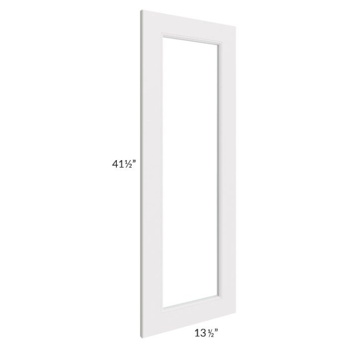 Tuscan Cloud Clear Glass Door for a 27x42 Diagonal Corner Wall Cabinet (Cabinet Sold Separately)