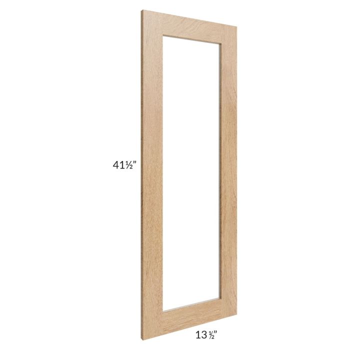 Midtown Timber Shaker Clear Glass Door for a 27x42 Diagonal Corner Wall Cabinet (Cabinet Sold Separately)