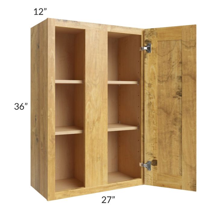 Rustic Shaker 27x36 Blind Corner Wall Cabinet