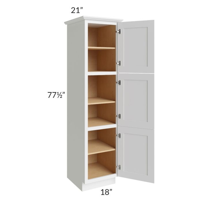 Stratton White Shaker 18x78 Linen Cabinet