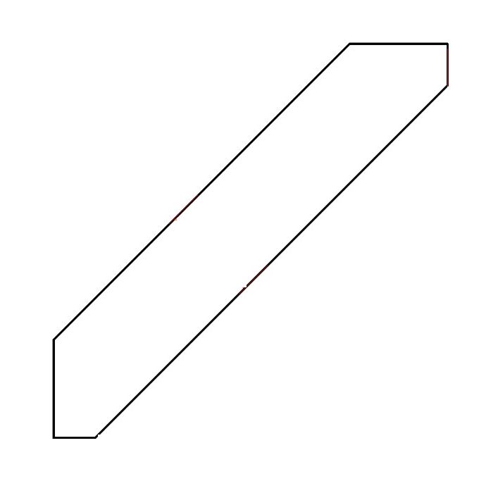 Linen Shaker Large Angle Crown Molding