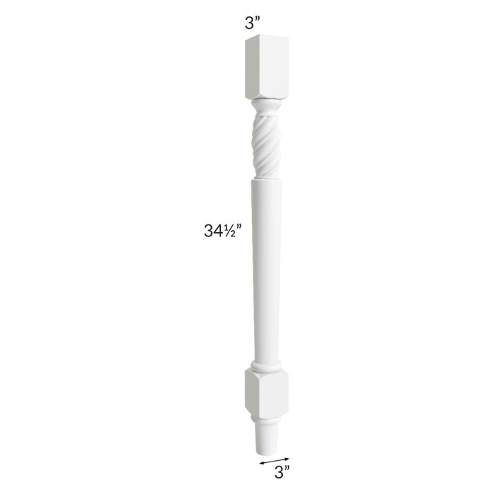 Alpine White Shaker Decorative Leg