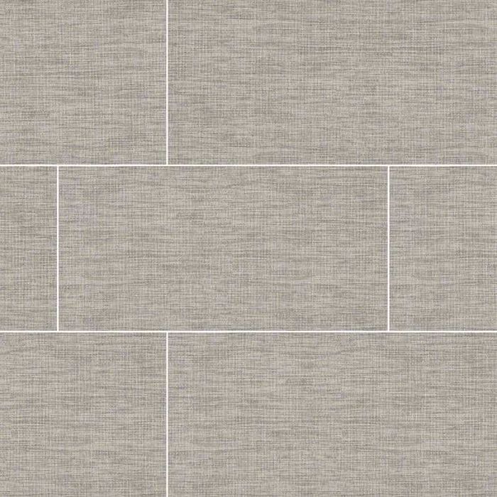 Tektile Lineart Gray 12" x 24" Porcelain Tile