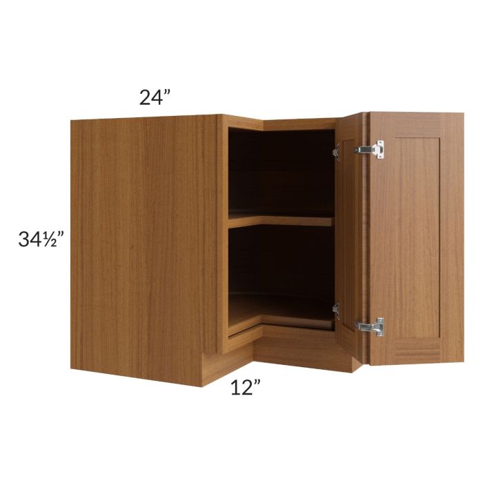 Artisan Walnut Shaker 36" Lazy Susan Base Cabinet