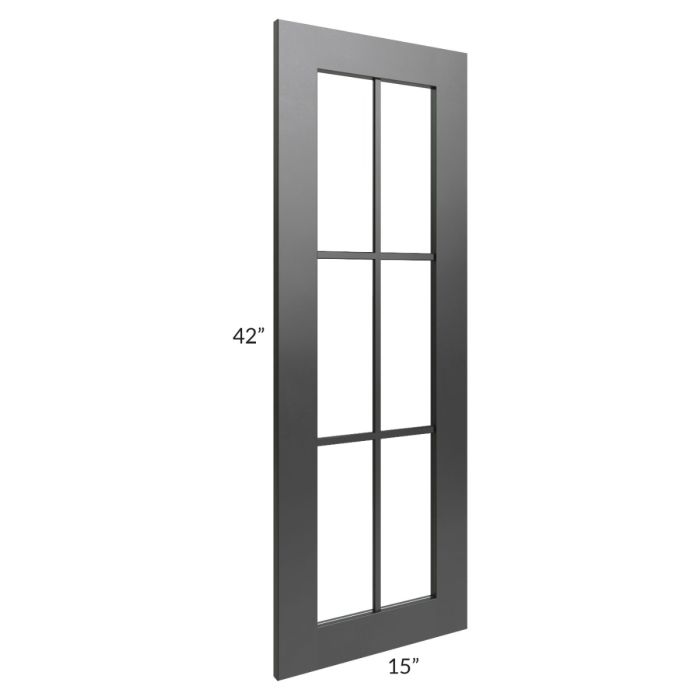 Onyx Black Shaker 24" 2-Drawer Base Cabinet