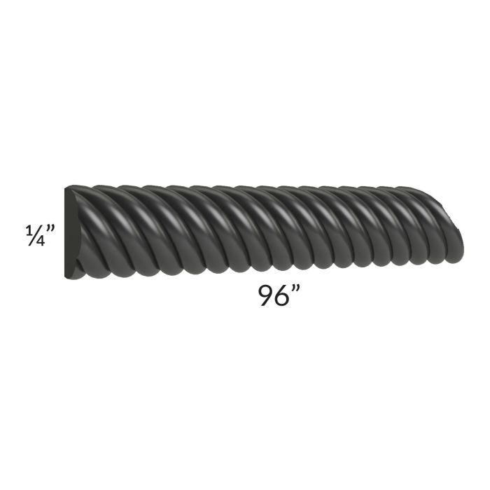 Onyx Black Shaker 8' Rope Molding