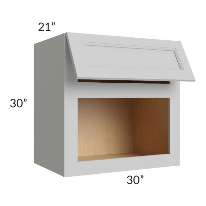 Tuscan Painted Grey 30x30x21 Microwave Wall Cabinet