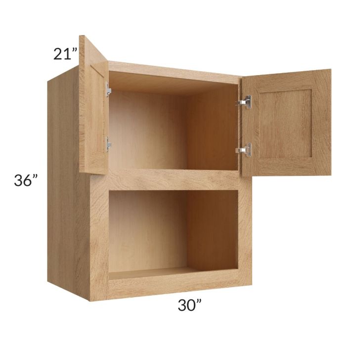 Midtown Timber Shaker 30x36x21 Microwave Wall Cabinet