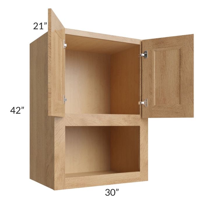 Tuscan Timber 30x42x21 Microwave Wall Cabinet