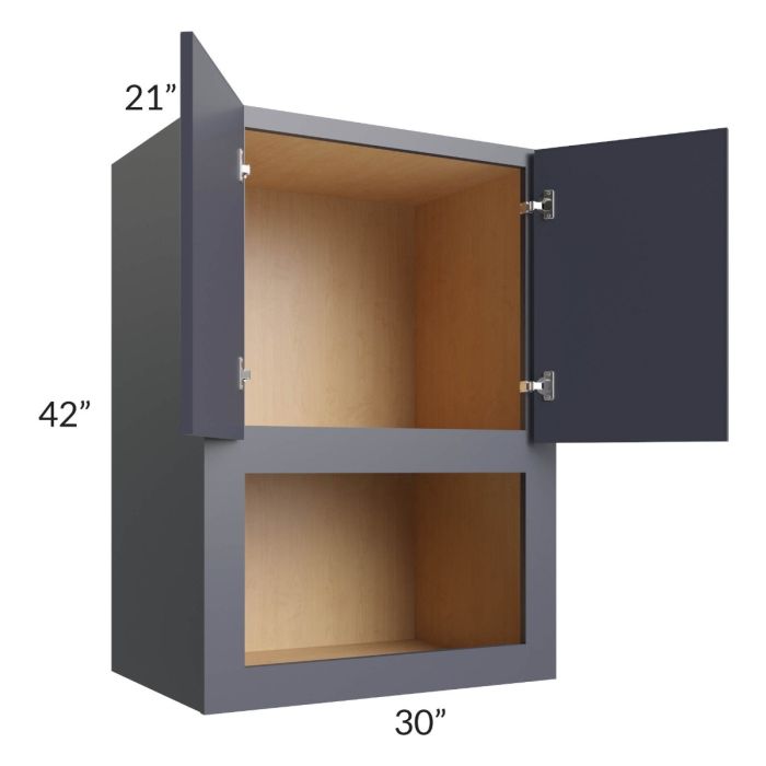 Vienna Indigo 30x42x21 Microwave Wall Cabinet