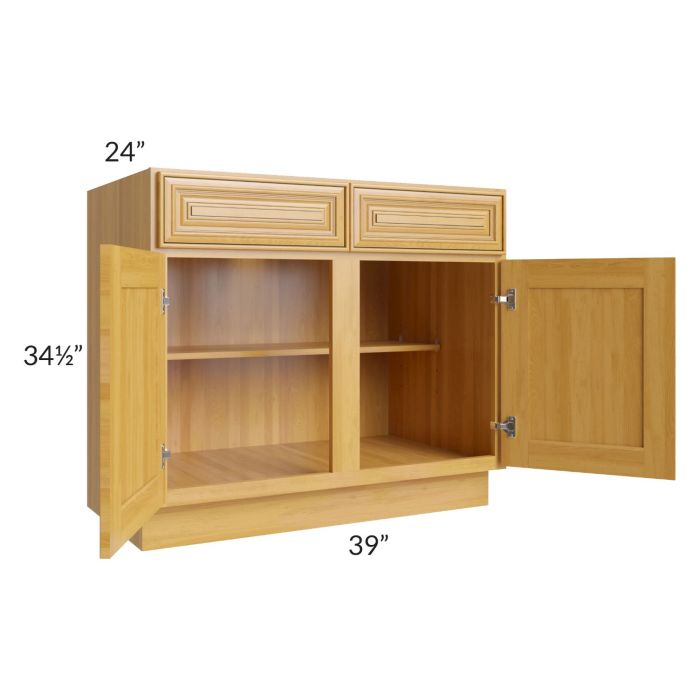 Glazed Praline 39" Base Cabinet
