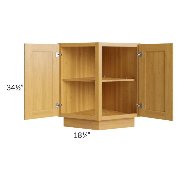 Glazed Praline 24" Base End Angle Cabinet