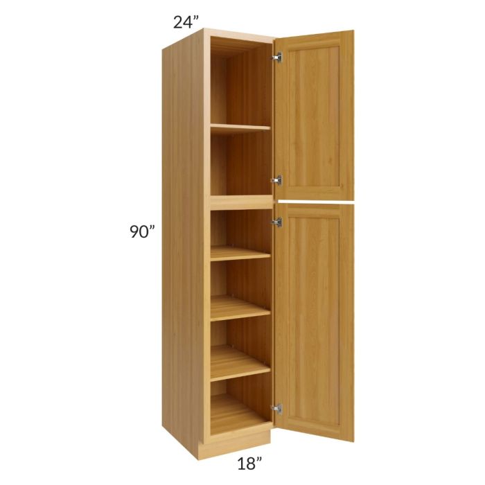 Glazed Praline 18x90 Utility Cabinet