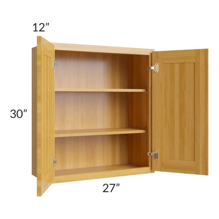 Glazed Praline 27x30 Wall Cabinet