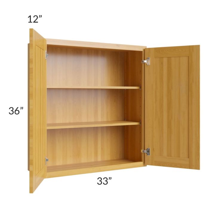 Glazed Praline 33x36 Wall Cabinet