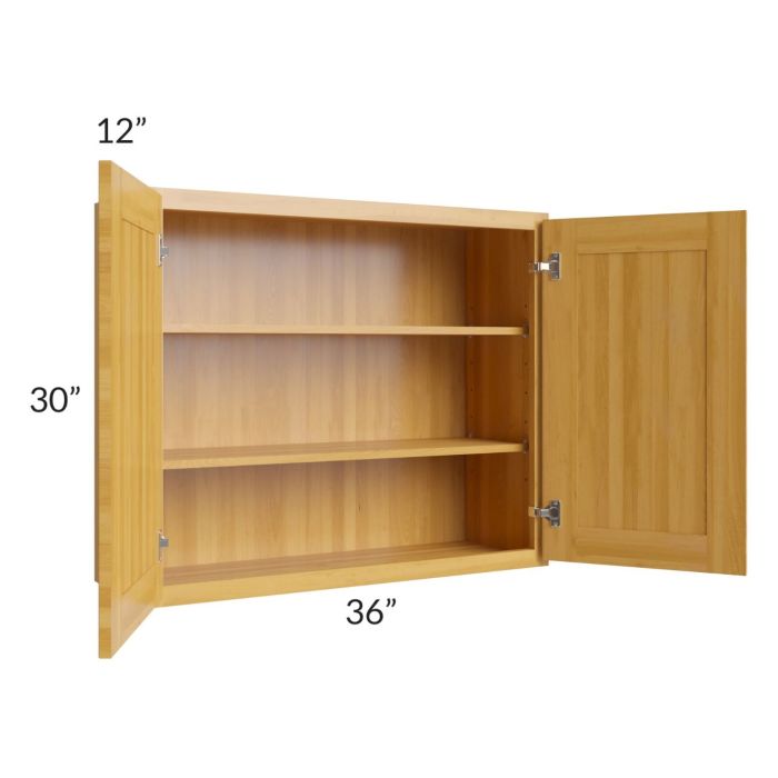 Glazed Praline 36x30 Wall Cabinet