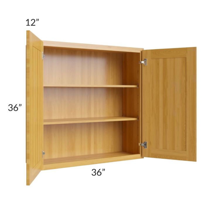 Glazed Praline 36x36 Wall Cabinet