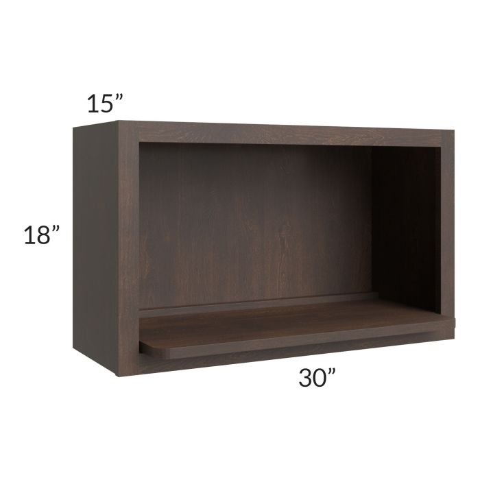 Tuscan Kona Brown 30x18 Microwave Wall Cabinet