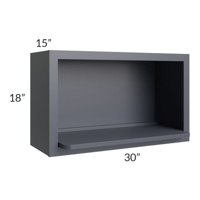 Vienna Indigo 30x18 Microwave Wall Cabinet