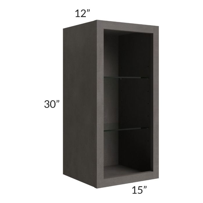 15x30 Wall Cabinet (No Door) To Be Used With A Glass Door