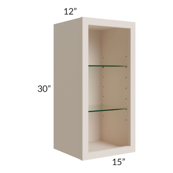 15x30 Wall Cabinet (No Door) To Be Used With A Glass Door