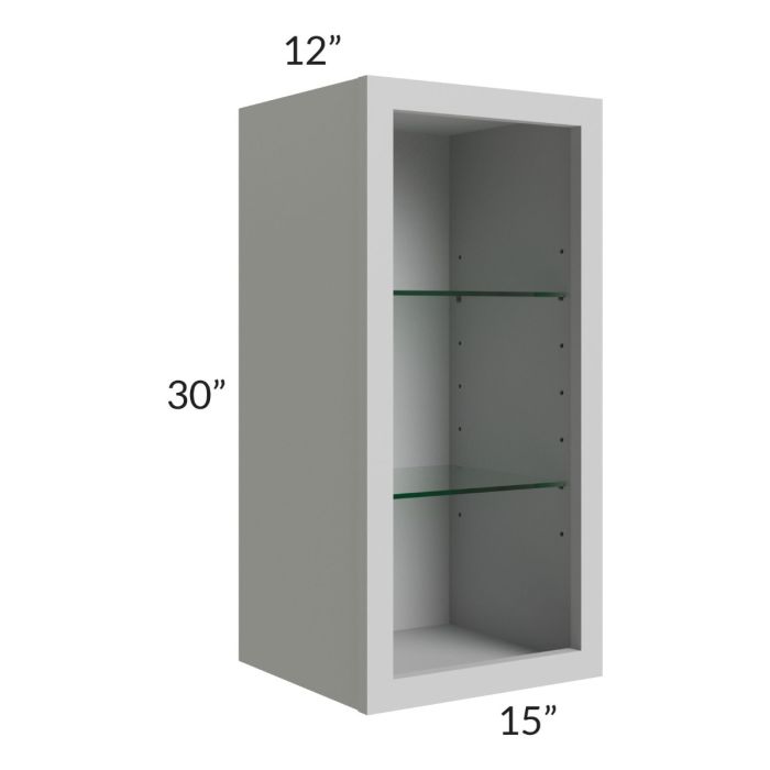 15x30 Wall Cabinet (No Door) To Be Used With A Glass Door