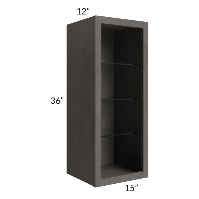 15x36 Wall Cabinet (No Door) To Be Used With A Glass Door