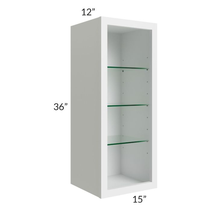 15x36 Wall Cabinet (No Door) To Be Used With A Glass Door
