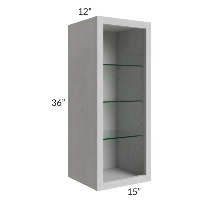 15x36 Wall Cabinet (No Door) To Be Used With A Glass Door
