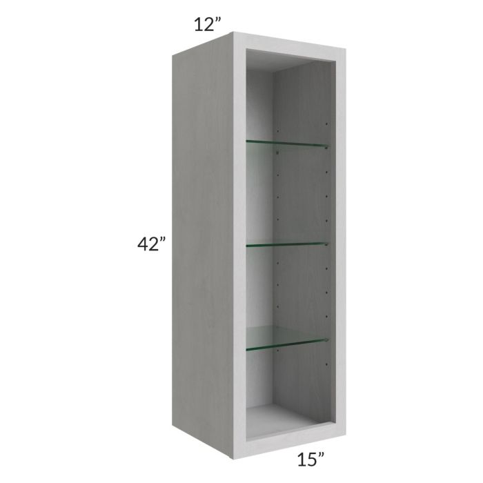 15x42 Wall Cabinet (No Door) To Be Used With A Glass Door