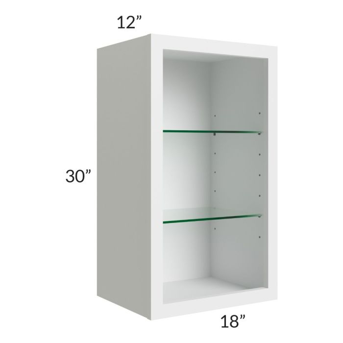18x30 Wall Cabinet (No Door) To Be Used With A Glass Door