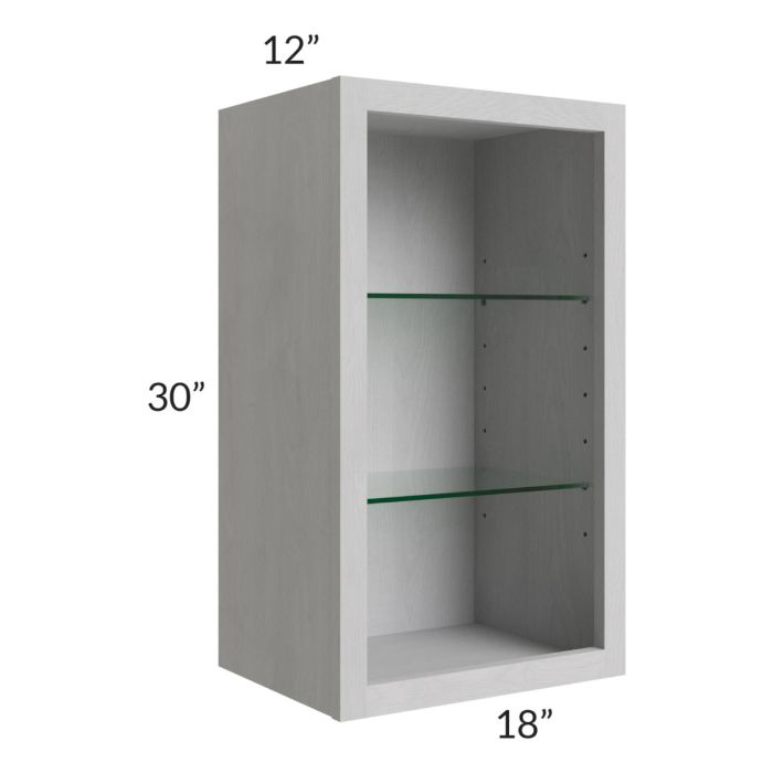 18x30 Wall Cabinet (No Door) To Be Used With A Glass Door