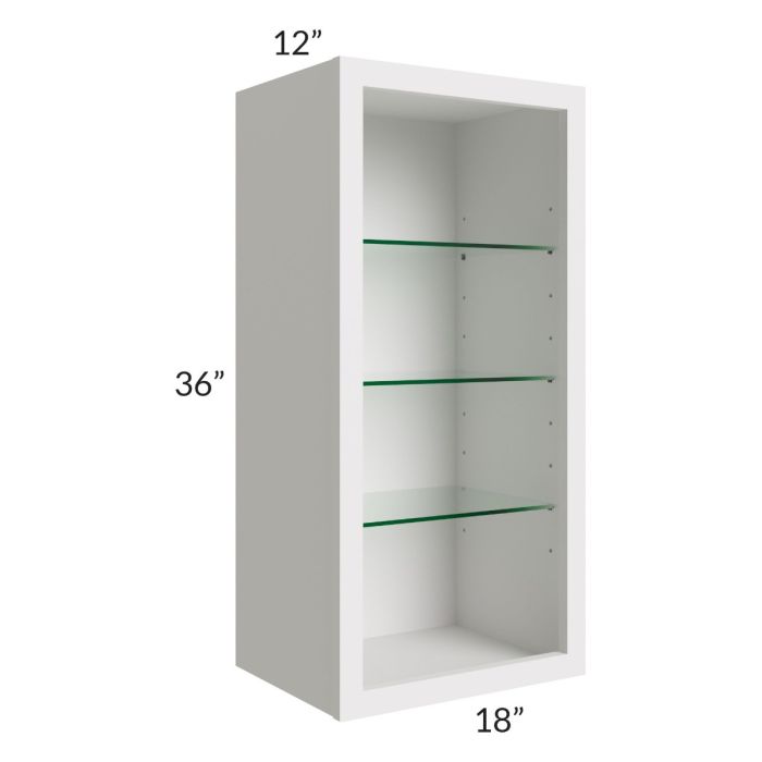 Tuscan Cloud 18x36 Wall Cabinet (No Door) To Be Used With A Glass Door