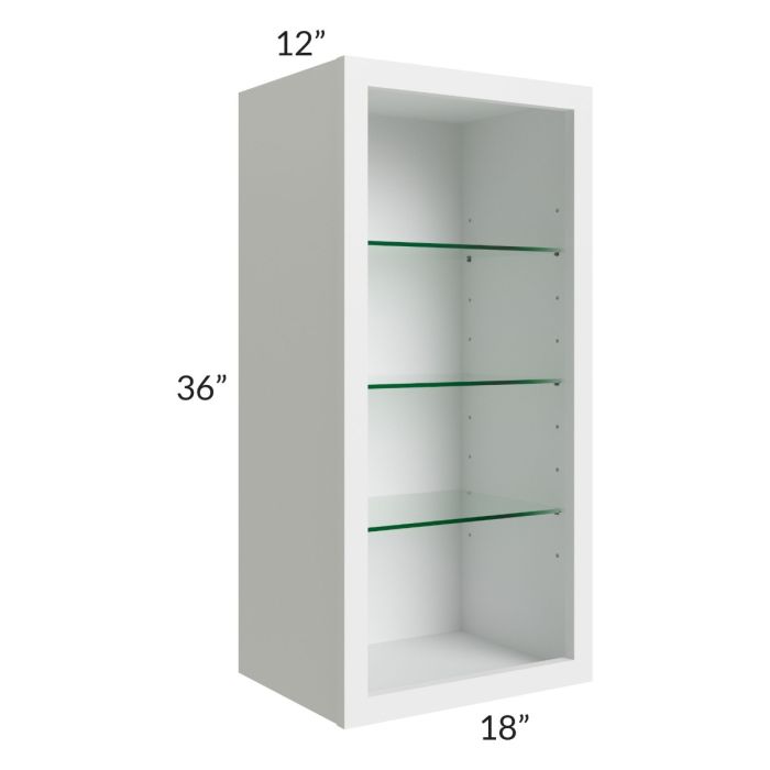 18x36 Wall Cabinet (No Door) To Be Used With A Glass Door