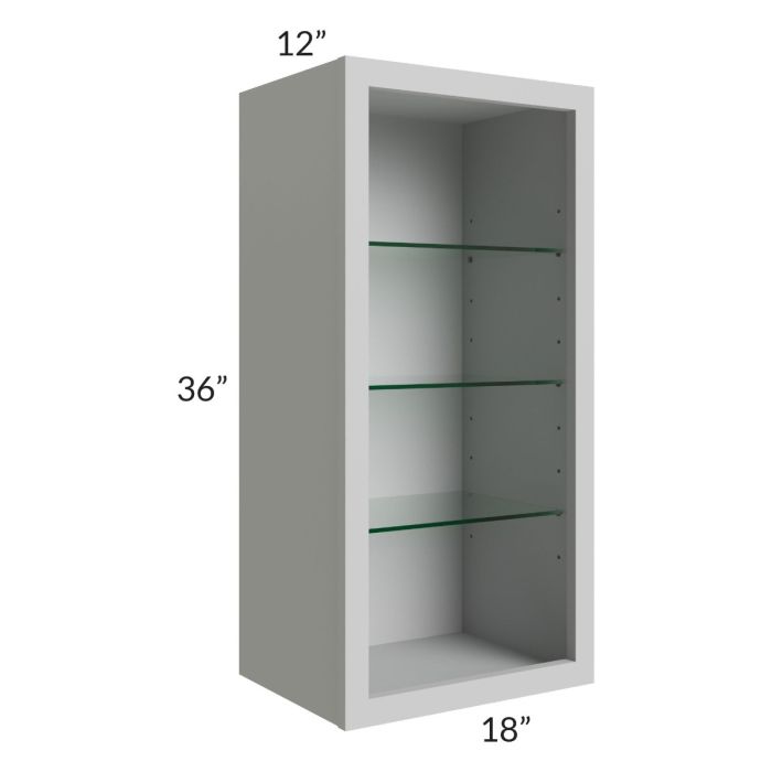 18x36 Wall Cabinet (No Door) To Be Used With A Glass Door