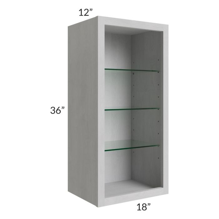 18x36 Wall Cabinet (No Door) To Be Used With A Glass Door