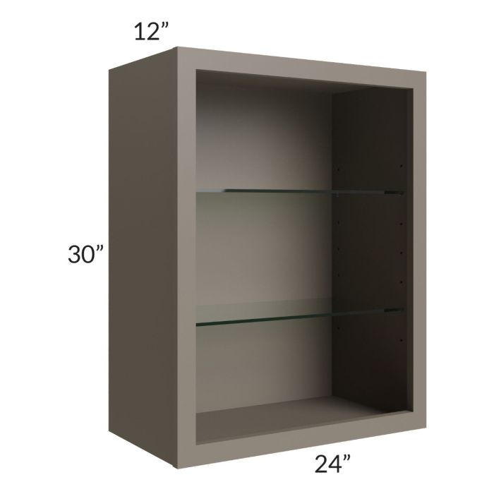 Tuscan Stone 24x30 Wall Cabinet (No Doors) To Be Used With Glass Doors