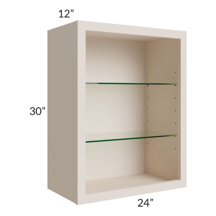 24x30 Wall Cabinet (No Doors) To Be Used With Glass Doors