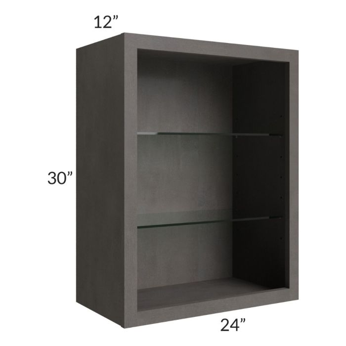 24x30 Wall Cabinet (No Doors) To Be Used With Glass Doors