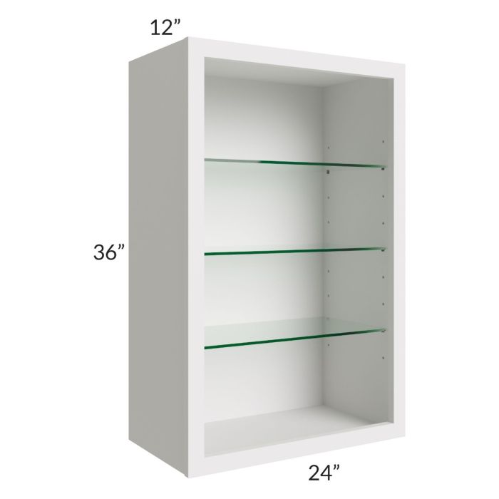 Tuscan Cloud 24x36 Wall Cabinet (No Doors) To Be Used With Glass Doors